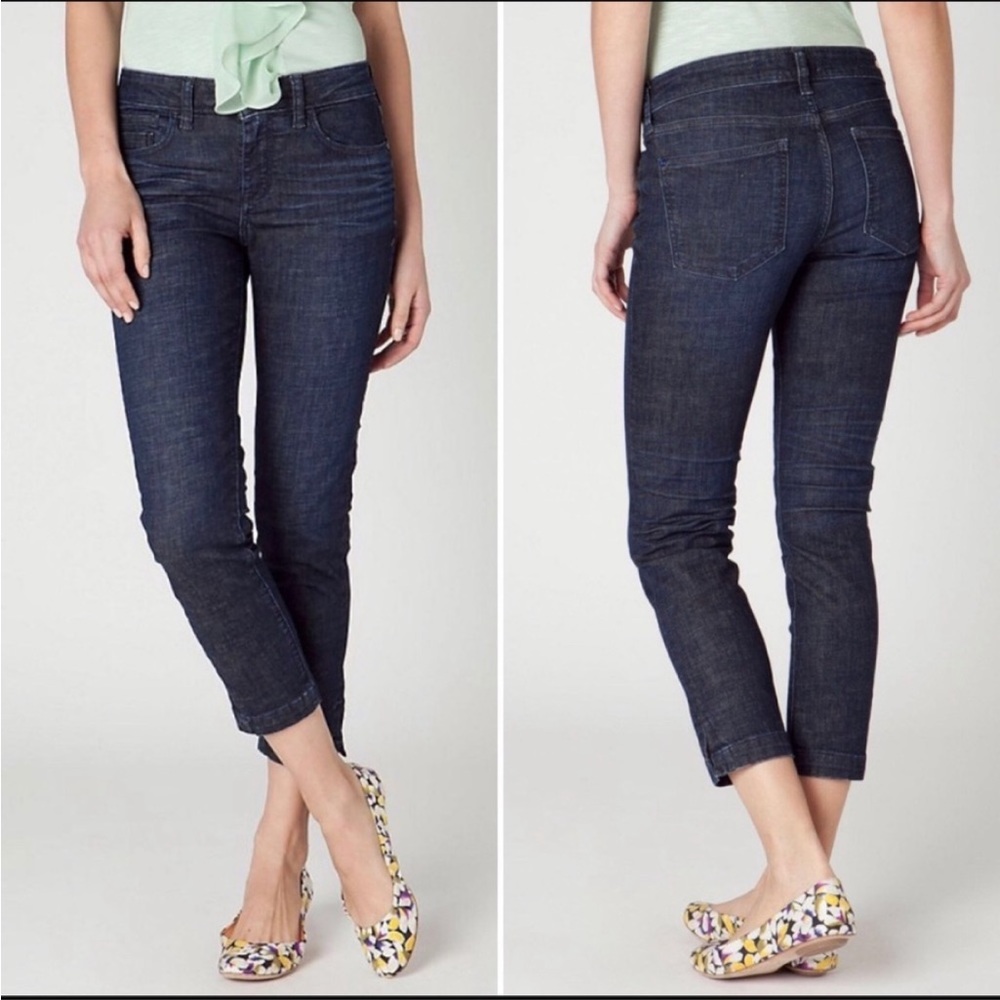 Anthropologie Indigo Cropped Jeans